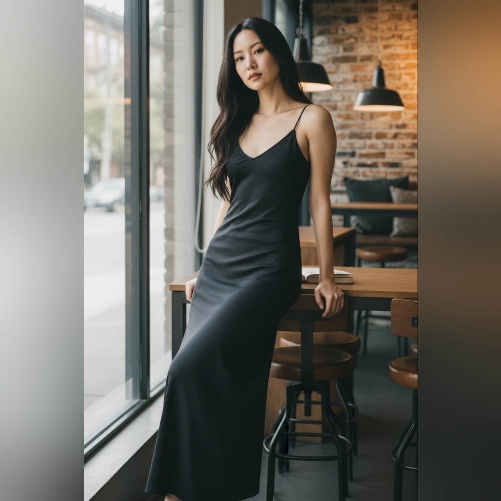 NEW VENUS Classic Black Dress